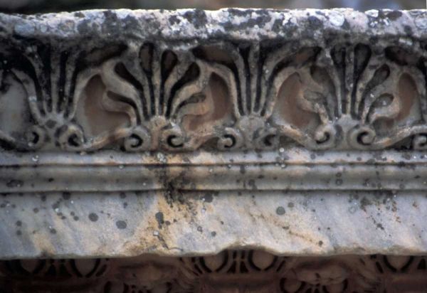 Turkey, Ephesus Classical Greek marble carvings